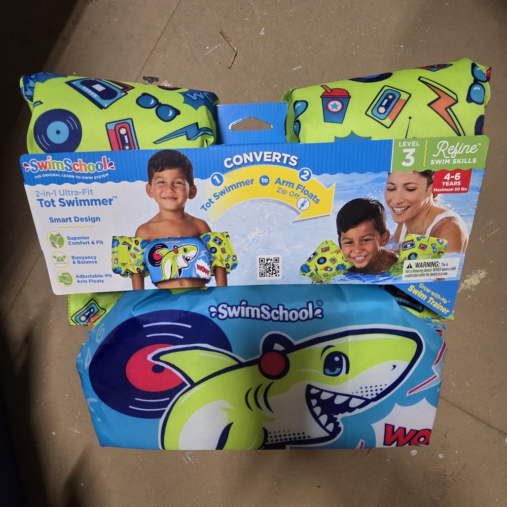 SwimSchool Kids Tot Swimmer - Green and Blue
